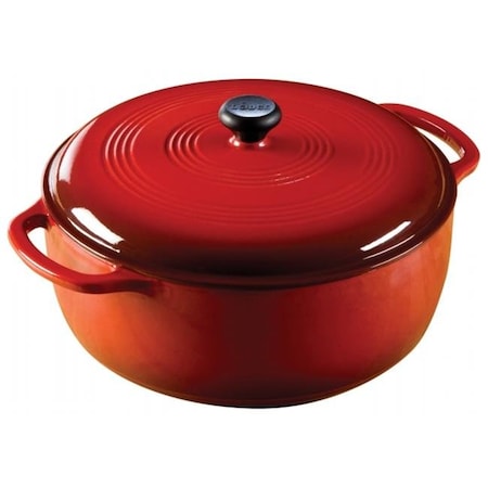 Lodge Lodge 7.5 Quart Island Spice Red Dutch Oven  EC7D43 6239313